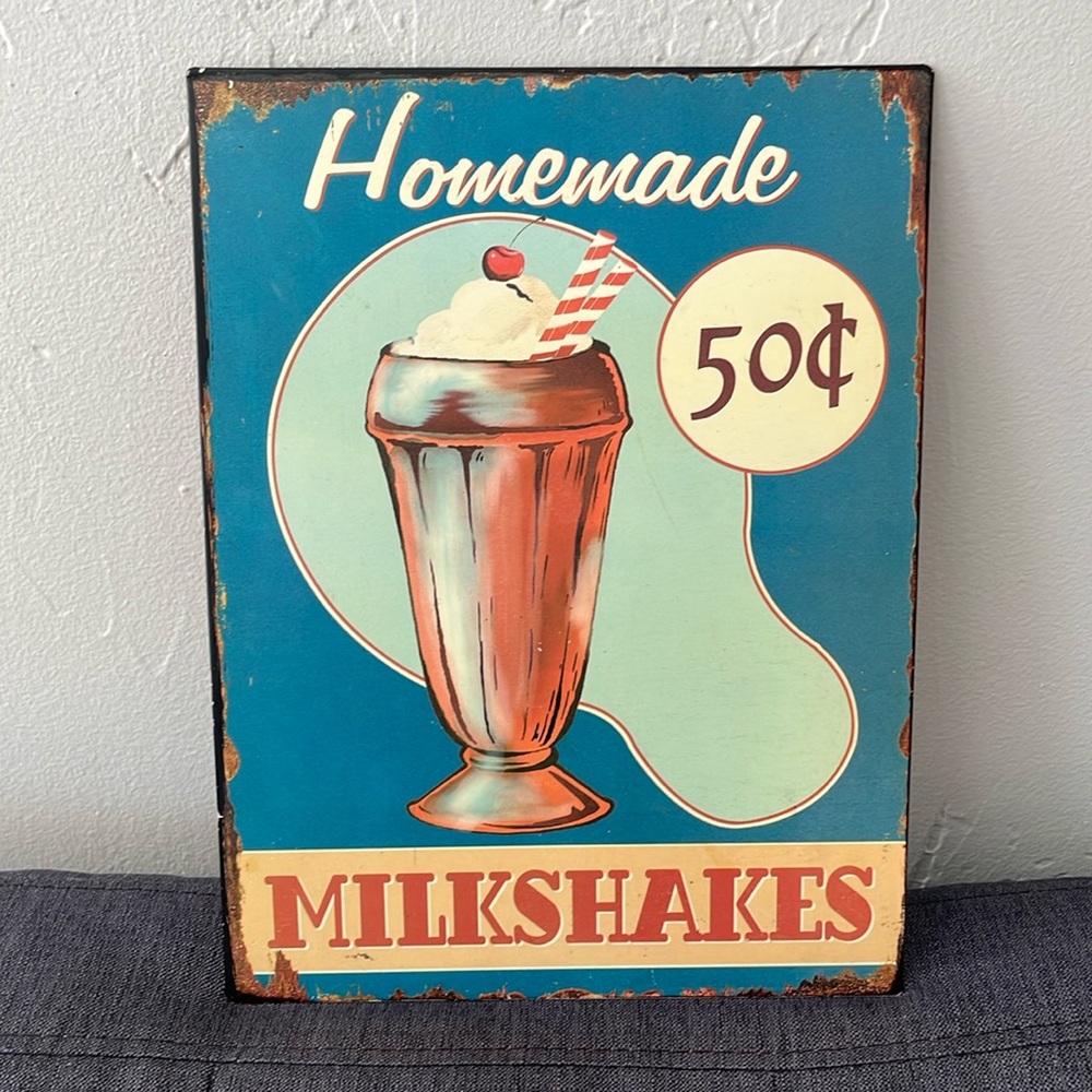 Vintage metal sign